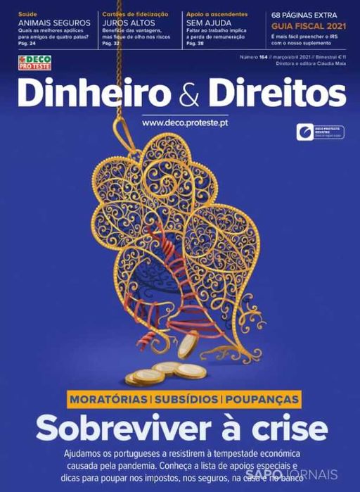 8 Revistas  Dinheiro e Direitos da DECO e guia fiscal 2022 Lote 1