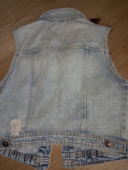 Nowa kamizelka bezrękawnik Denim jeans dżins