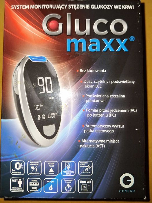 Glukometr Gluco maxc nowy