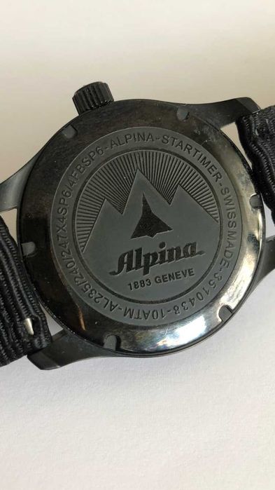 Alpina Geneve, Startimer Pilot, AL-235B4FBS6, męski, oryginalny 42mm