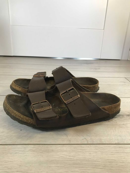 Skórzane klapki Birkenstock Arizona rozm. 40