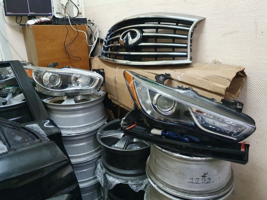 Первая Разборка Infiniti QX50 Оригинал Фара капот бампер крило