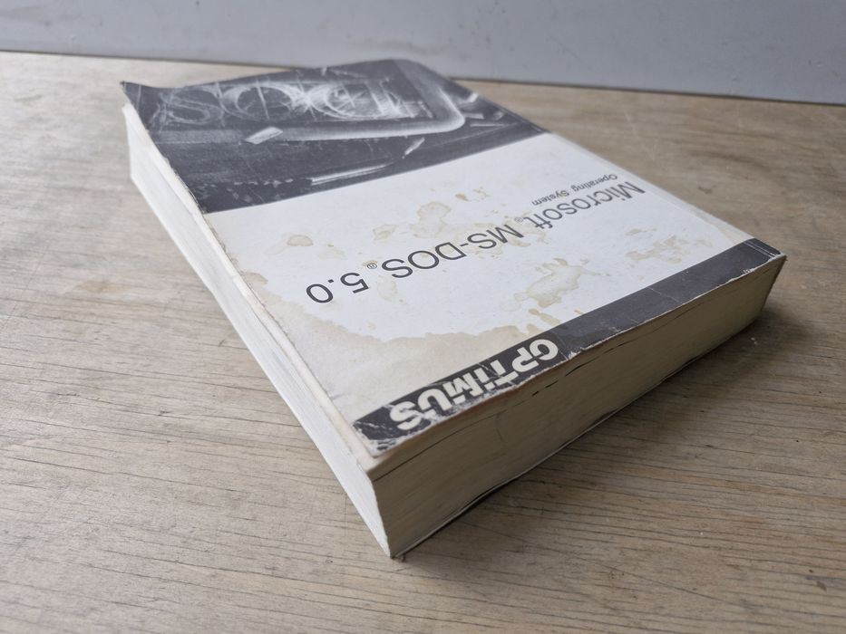 Książka Podręcznik Optimus Microsoft MS DOS 5.0