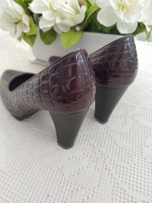 Sapatos pele de cobra, elegantes - Seaside - Tamanho 37