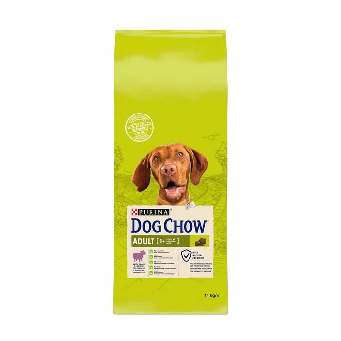 Сухий корм для собак від 1 року Dog Chow Adult 1+ з ягням, 2.5 кг