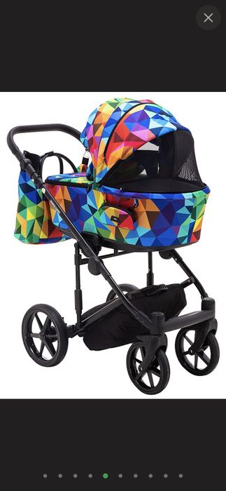 Продам коляску 2 в 1 Adamex Porto Light Lux Y-123  калейдоскоп б/у