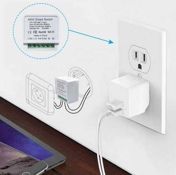 Interruptor Inteligente WI-FI 16A SmartLife Tuya Monitor de Energia