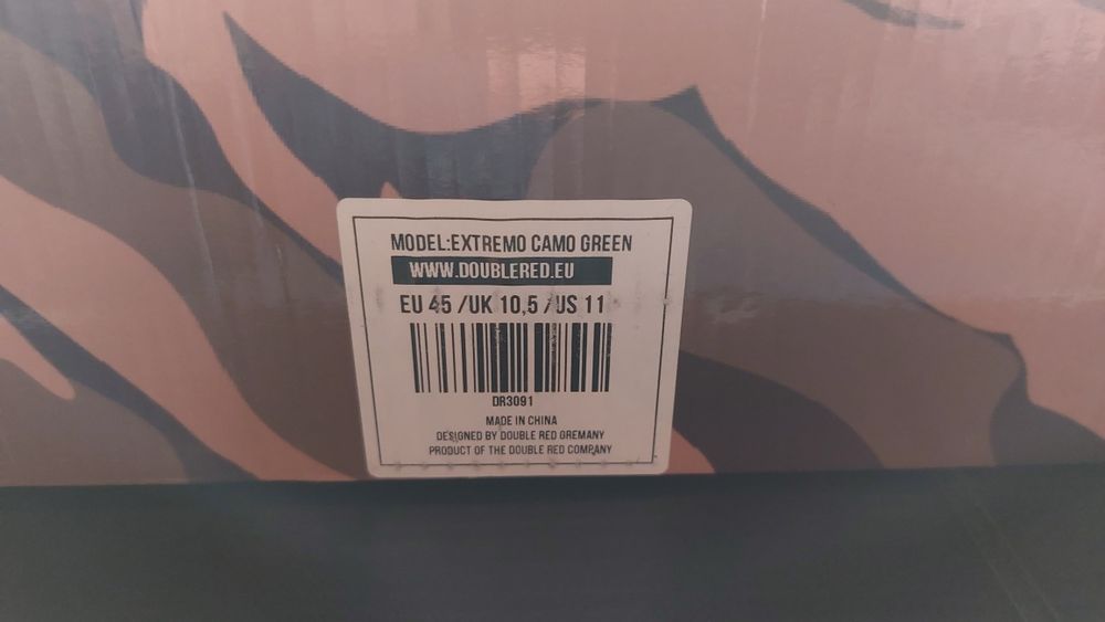 Buty firmy DOUBLE RED model EXTREMO camo green rozm.45 -OKAZJA-