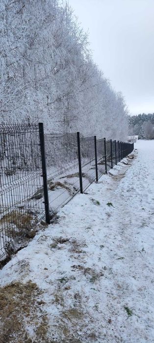 Panele ogrodzeniowe, ogrodzenie panelowe, panel fi4 montaż z montażem