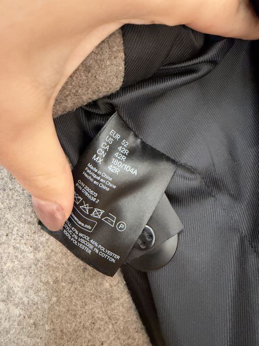 Чоловіче пальто з вовни H&M Man