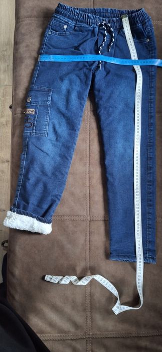 Сині джинси на міху