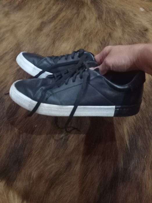 Кроссовки кеды кожаные