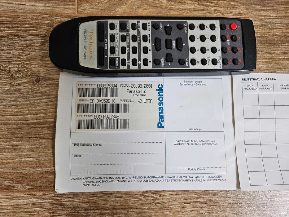 Amplituner Technics SA-DX950 5.1 – sprawny, stan dobry