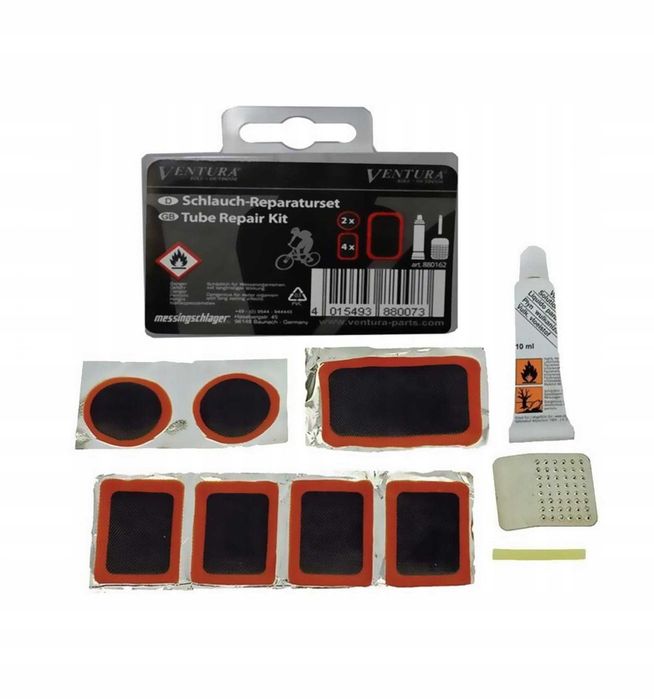 Zestaw Łatek do Dętek z Klejem VENTURA - 7szt