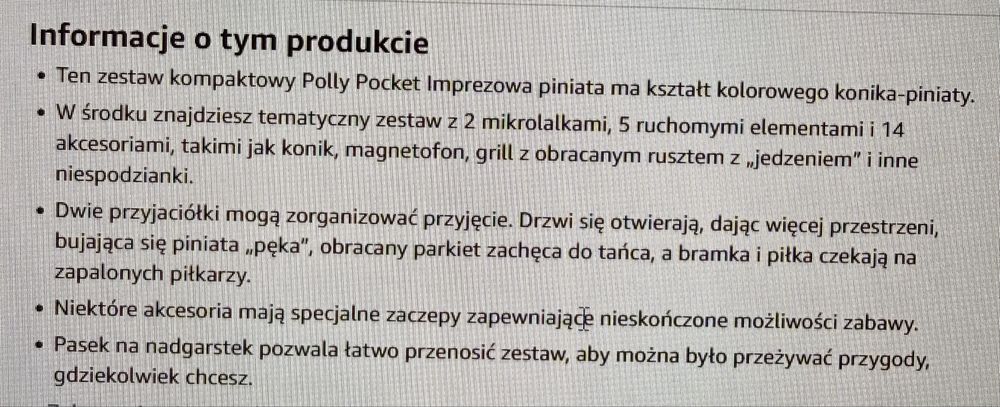 Polly Pocket Imprezowa Piniata