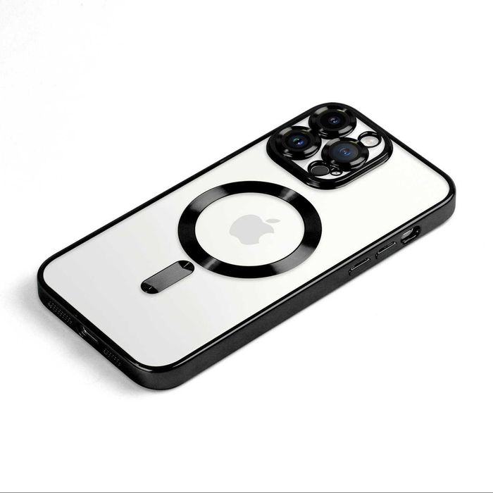 Etui Case do Iphone 13/14/15 Plus Pro Max Magsafe Magnetyczne Czarne