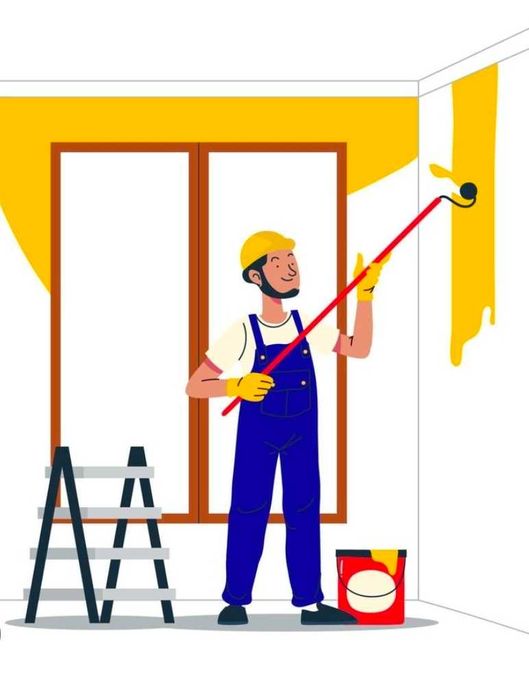 pintor experiente de interiores e exteriores