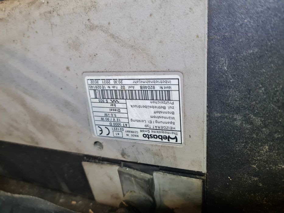 Webasto AT5000 Diesel 12V 5.0kv