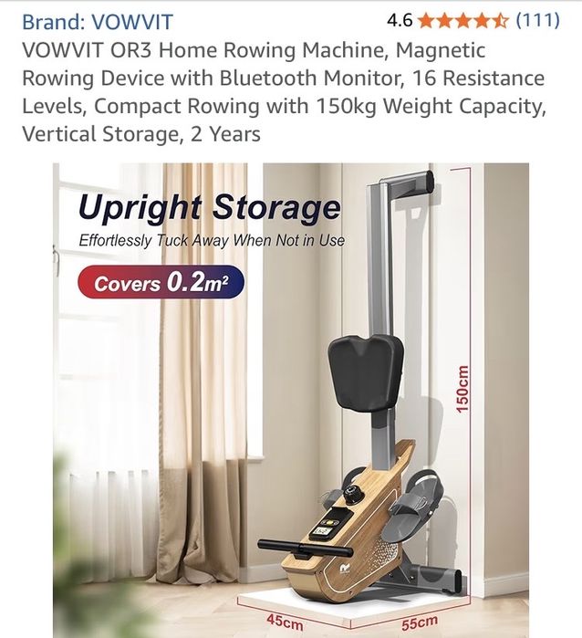 Bicicleta estatica e maquina de remo Novo e montado