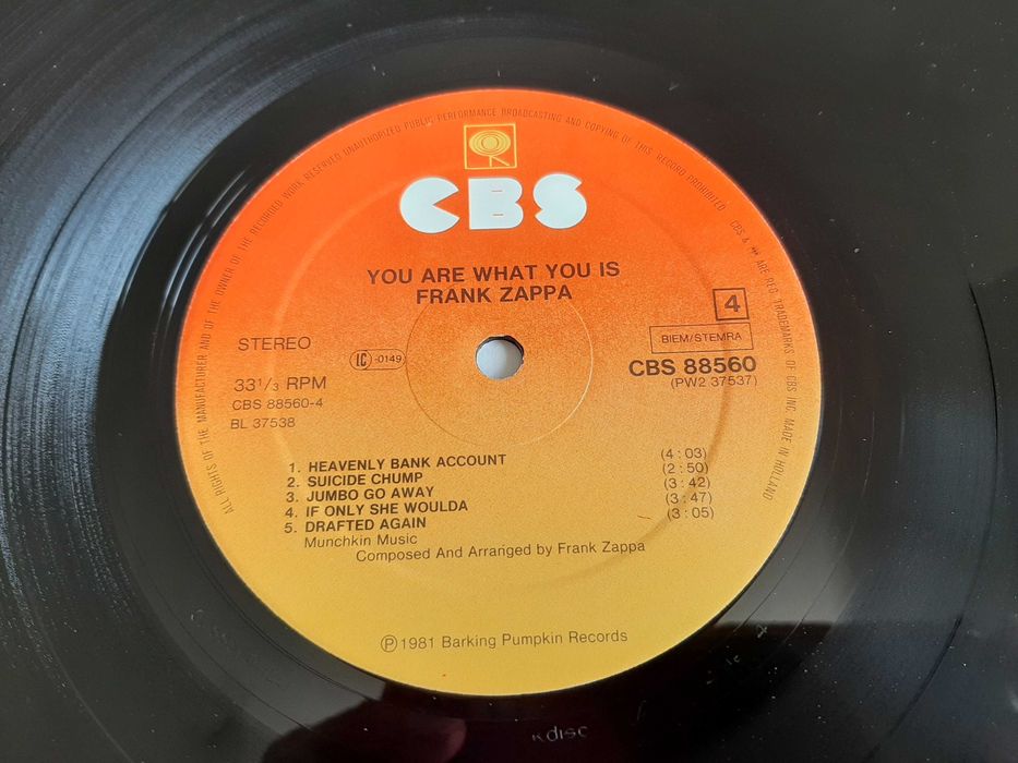 Frank Zappa - You Are What You Is - Europa - 2 x Vinil LP