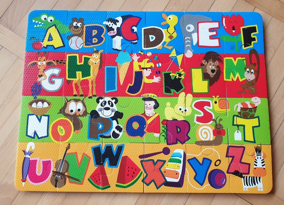 Puzzle piankowe z alfabetem 45x60 cm
