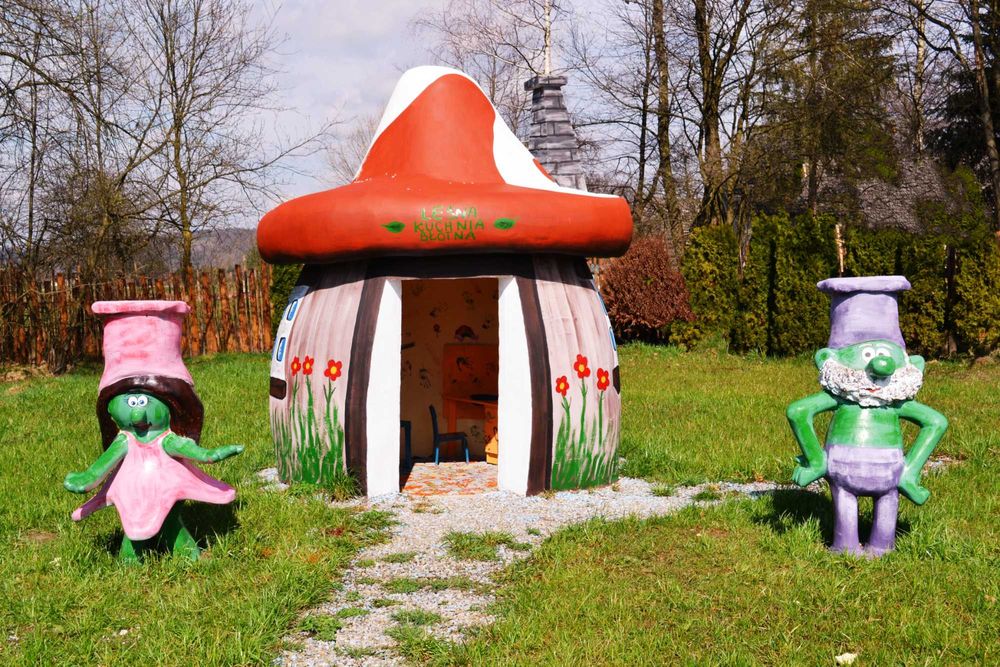 Domek Domki Sauna Ognisty Kocioł SPA  Beczka Alpaki Konie