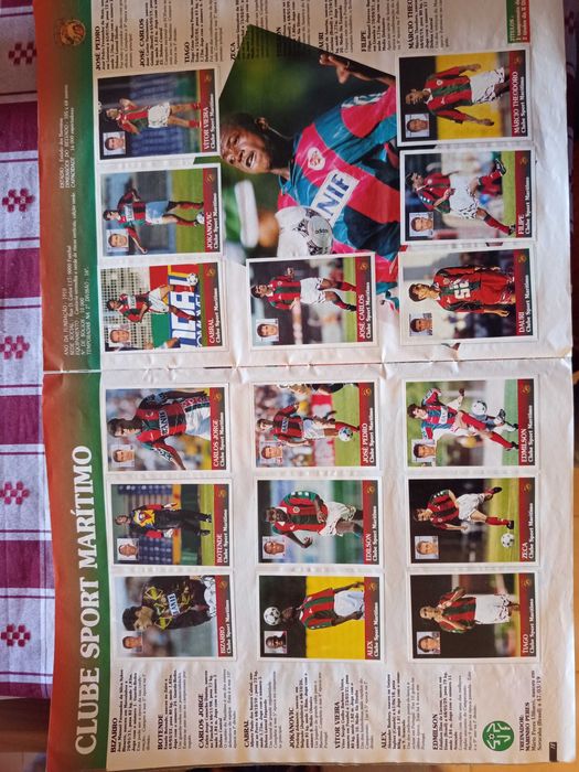 Caderneta cromos Panini época 96/97