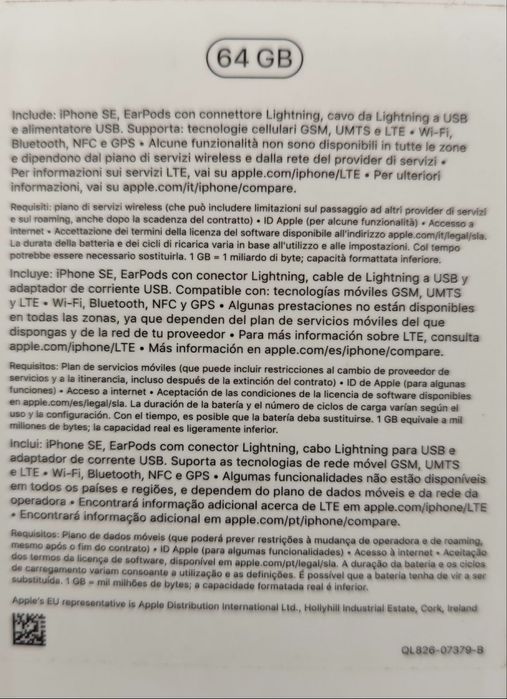 iPhone SE 2020 Branco 64GB