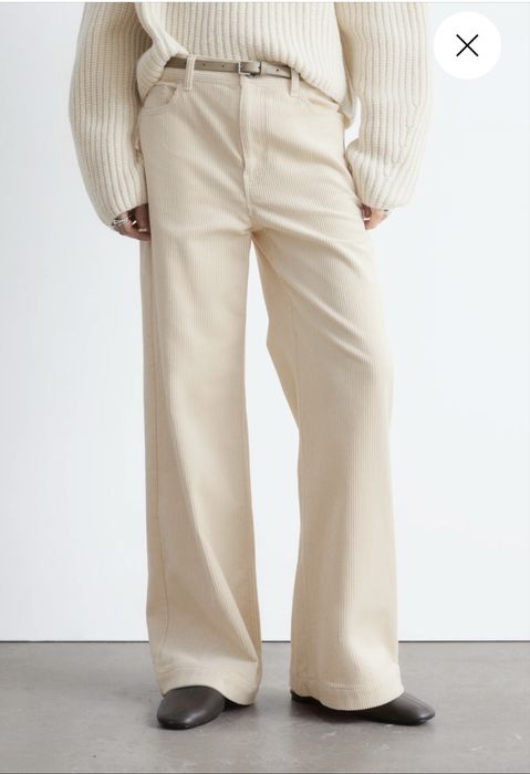 Вельветові широкі брюки &Other Stories