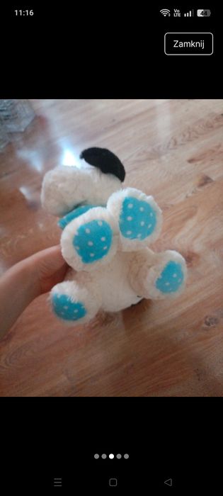 Pluszowy piesek łaciaty