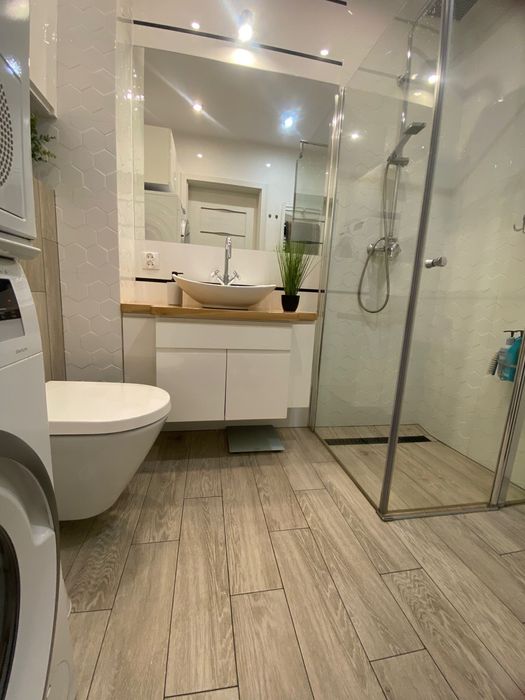 Apartament z garażem i ogródkiem Sobola Biel klimatyzacja 44m2