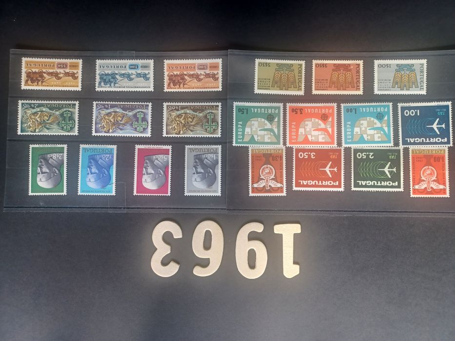 Filatelia - Selos Portugal década 60 - Anos MNH completos