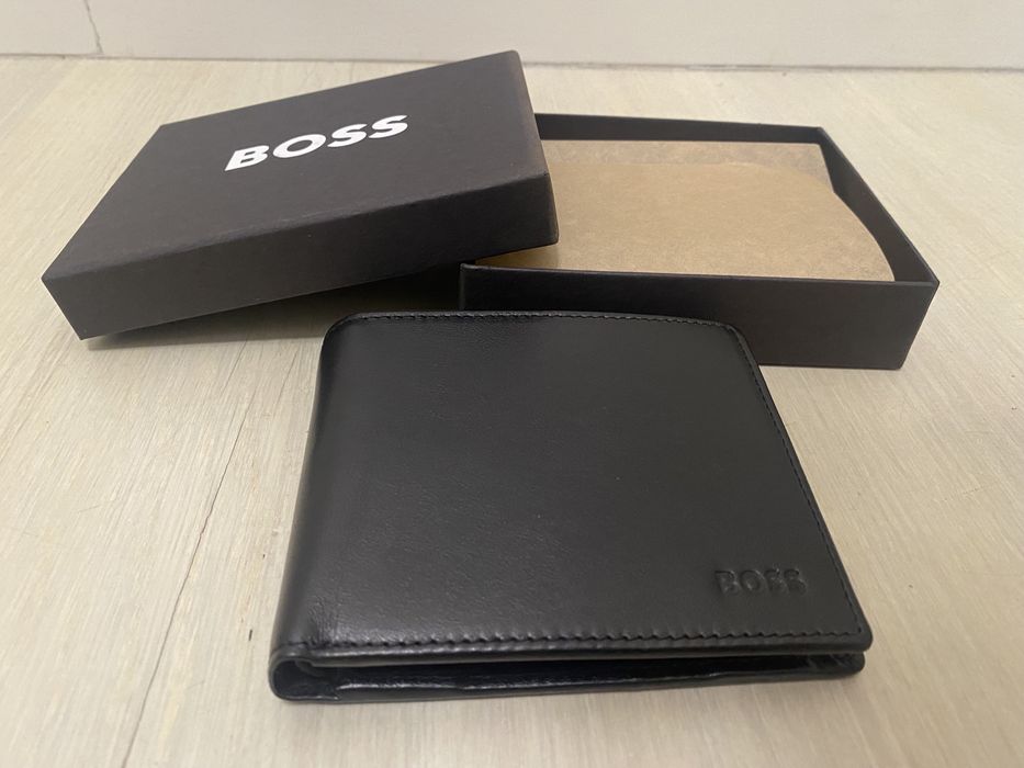 HUGO BOSS luksusowy męski portfel skórzany ORYGINAŁ okazja nowy -50%%%