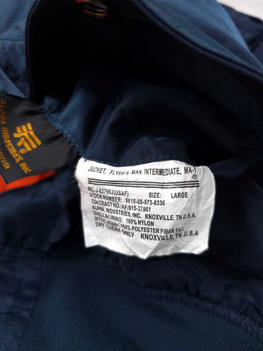ALPHA INDUSTRIES Flyers Ma1 Jacket Męska Kurtka Bomber L