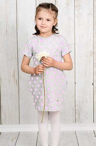 sukienka w różowe grochy 140