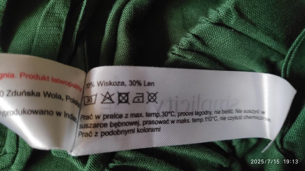 Spodnie Gatta simplicity zielone rozmiar L