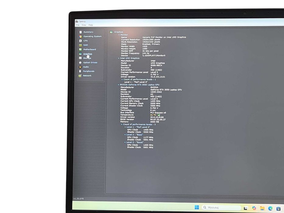 Laptop MSI MS-17F6 win11