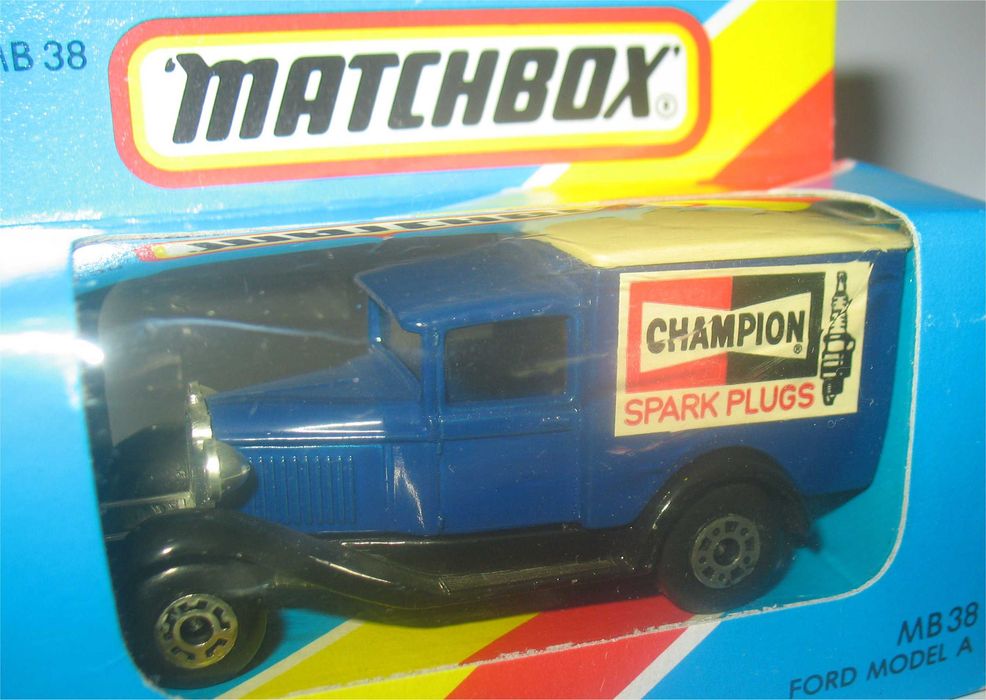 Matchbox - Ford Model A Van - Champion Spark Plugs (1983)