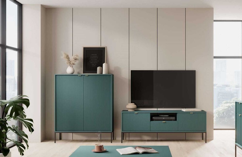 Duża komoda i RTV do salon lamele nowoczesne hit możliwy transport 48h