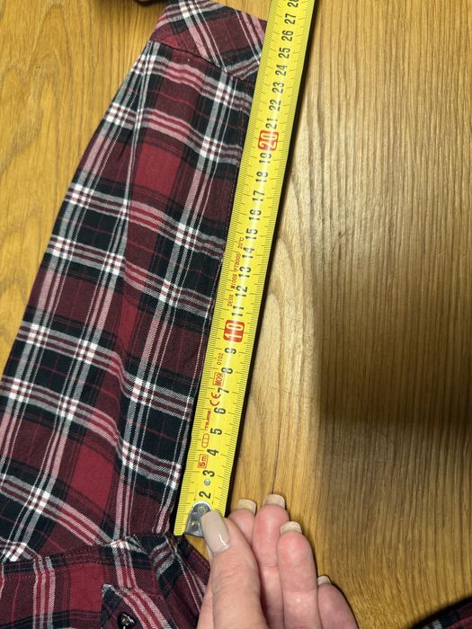 Koszula w czerwoną kratę świąteczna