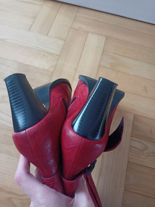 Kozaki botki damskie 37 skóra