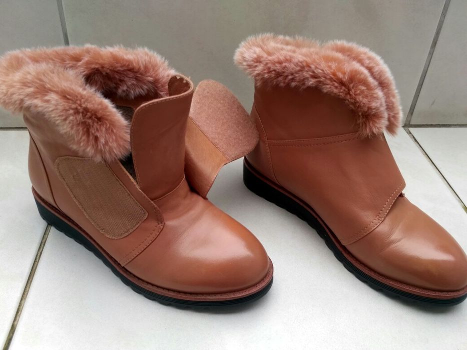 skórzane włoskie buty *botki NB per l’amore di belle donne* rozmiar 36