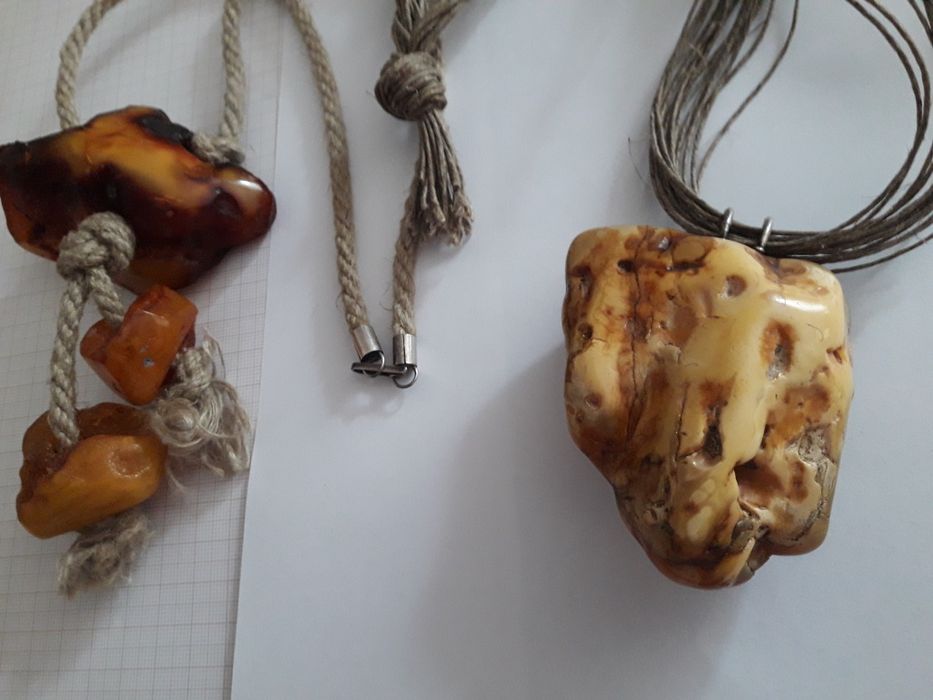 Wisior bursztyn bałtycki