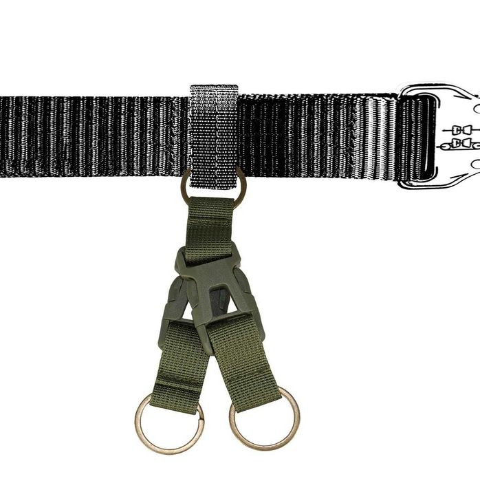 Camo - Uchwyt na klucze KC3 oliwkowo zielony