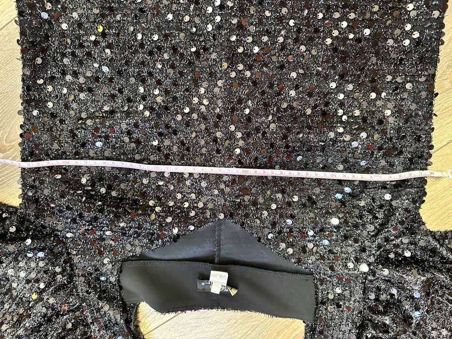 Сукня чорна, коротка, пайєтка, 36-38 р