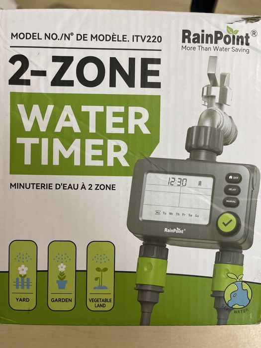 2х зоний таймер для поливу RainPoint ITV220