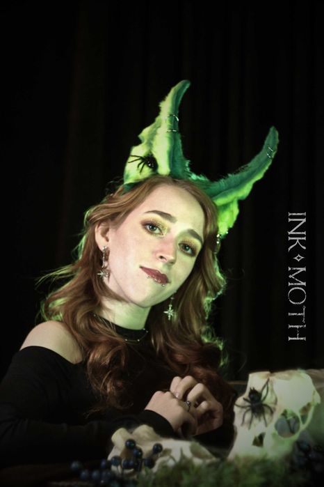 Idealne na Halloween/cosplay/przebranie ręcznie robione uszy na opasce