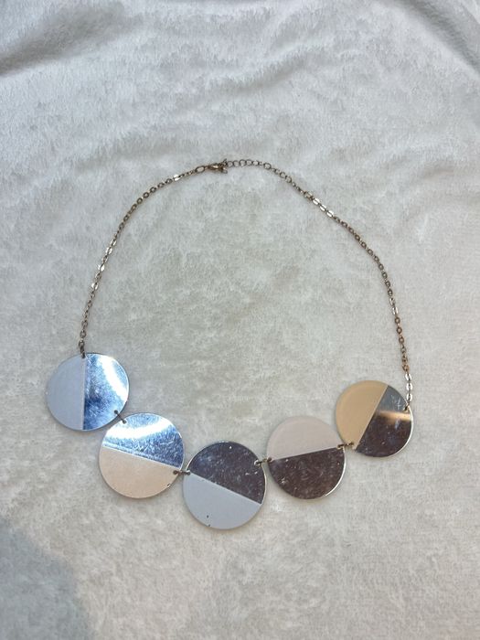 Naszyjnik glam glamour aesthetic geometryczny lustrzany elegancki 14
