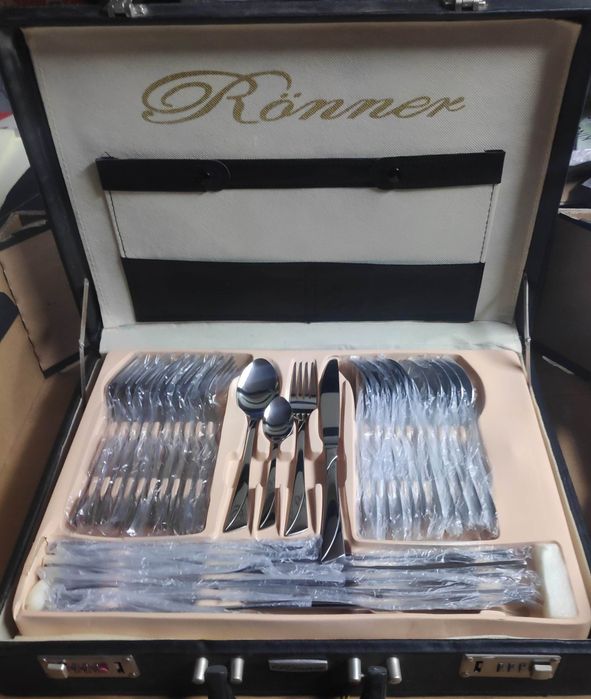 Sztućce połysk 72 el komplet sztućców 12 osób