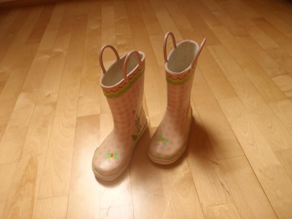 kalosze dziewczynki rozm. 25, dł wkładki 16,5-17 cm